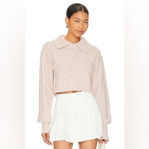 Majorelle Jessel Sweater in Baby Pink